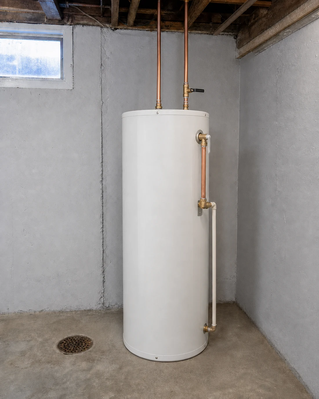 Chauffe-eau neuf raccordé